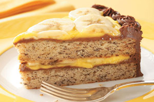 Chocolate Banana and Cream Cake Recipe