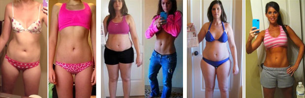 Body fat loss before and now